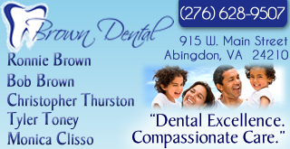 Brown Dental Associates, Abingdon, VA dentists 276-628-9507